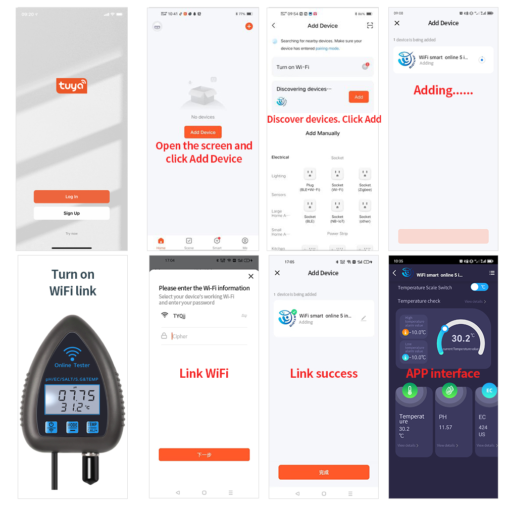 Tuya WiFi 5 w 1 Miernik jakośc – Marine Aquarium Water Analyzer recenzja i cena