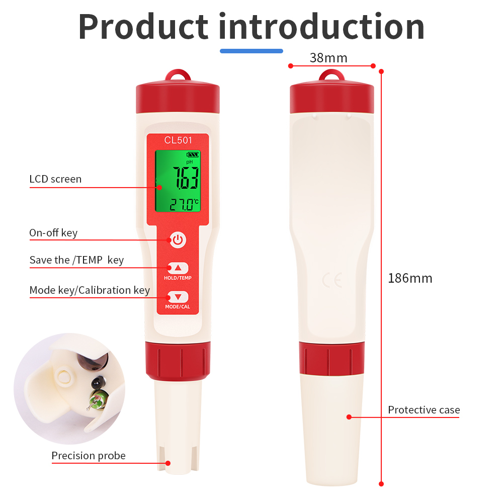 PH/CL2/H2/ORP/miernik temperat – Marine Aquarium Water Analyzer recenzja i cena